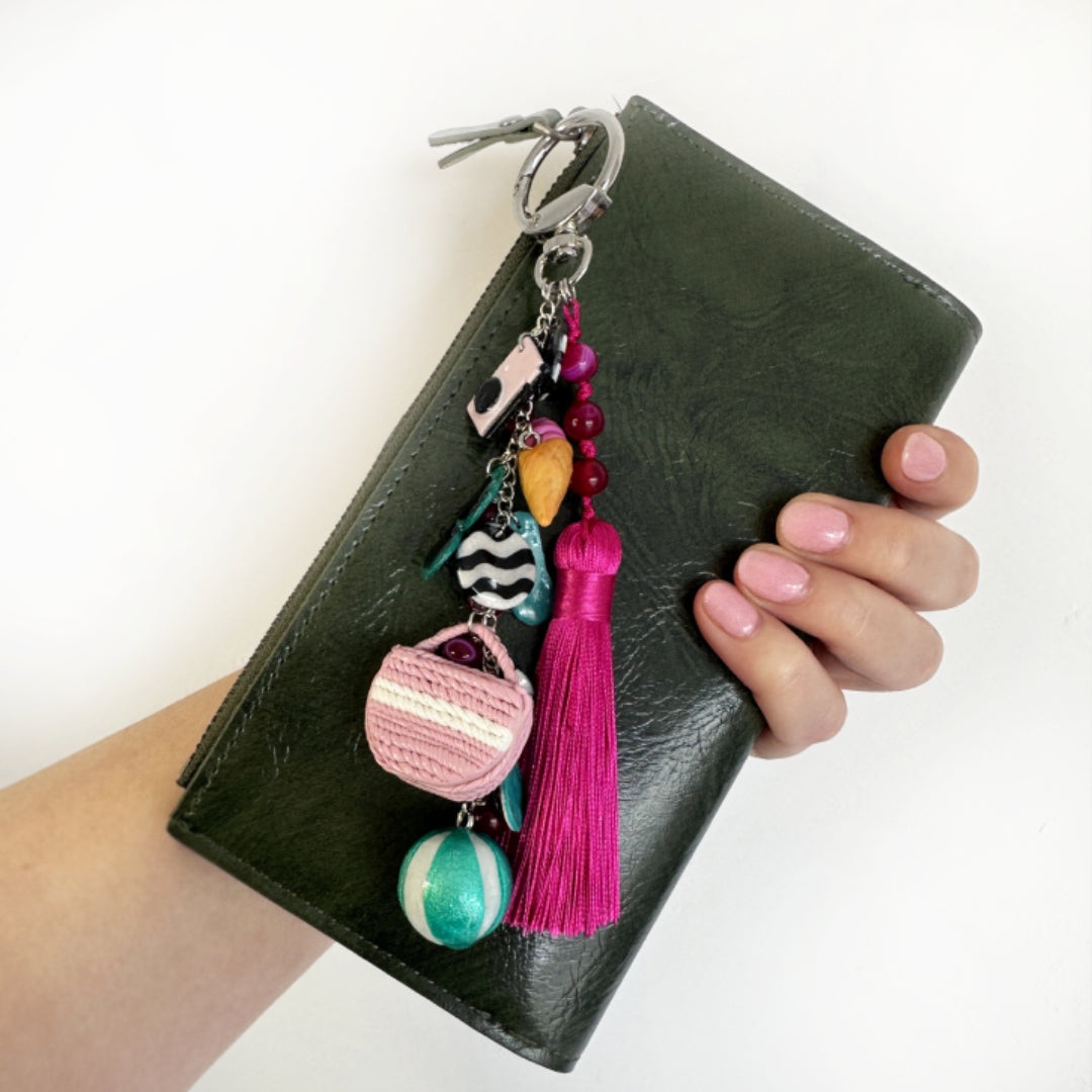 Summer Vibes - Polymer Clay Keychain