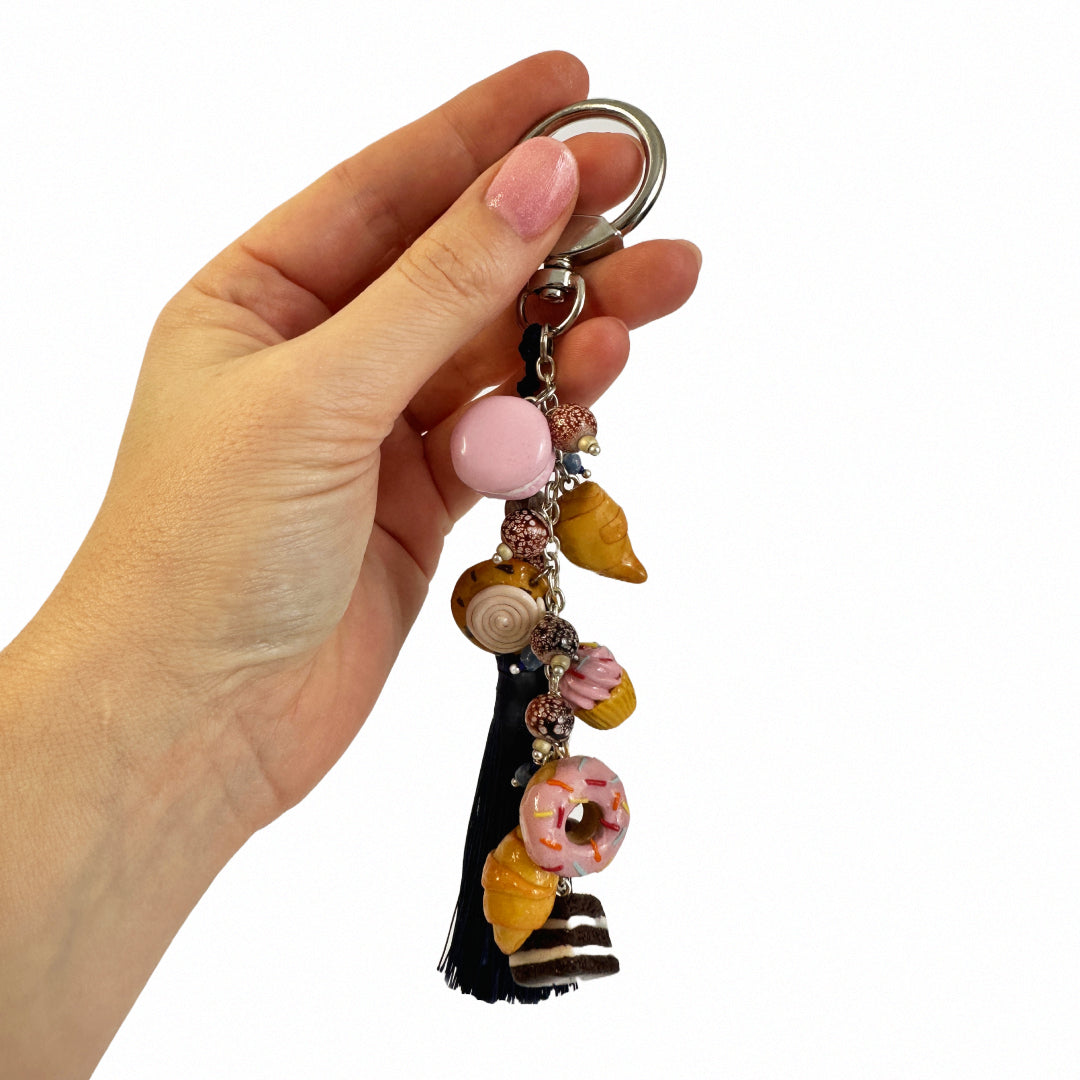 Coffee Break - Polymer Clay Keychain