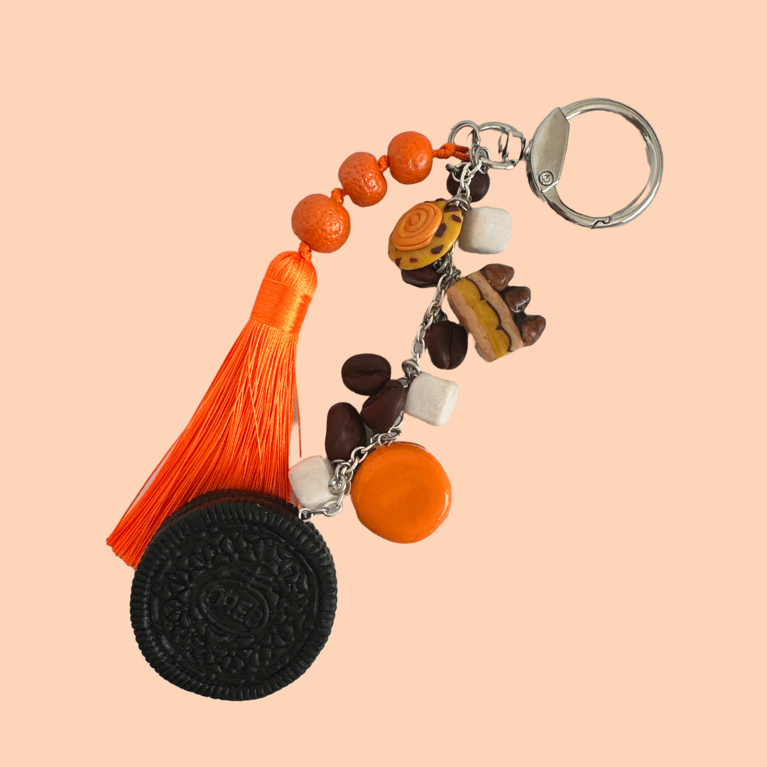 Coffee Delights - Polymer Clay Keychain