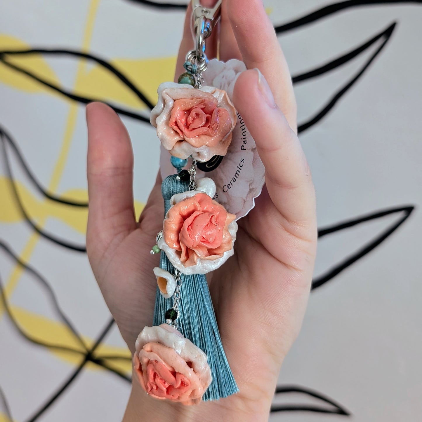 Bridgerton Rose - Bag Charm