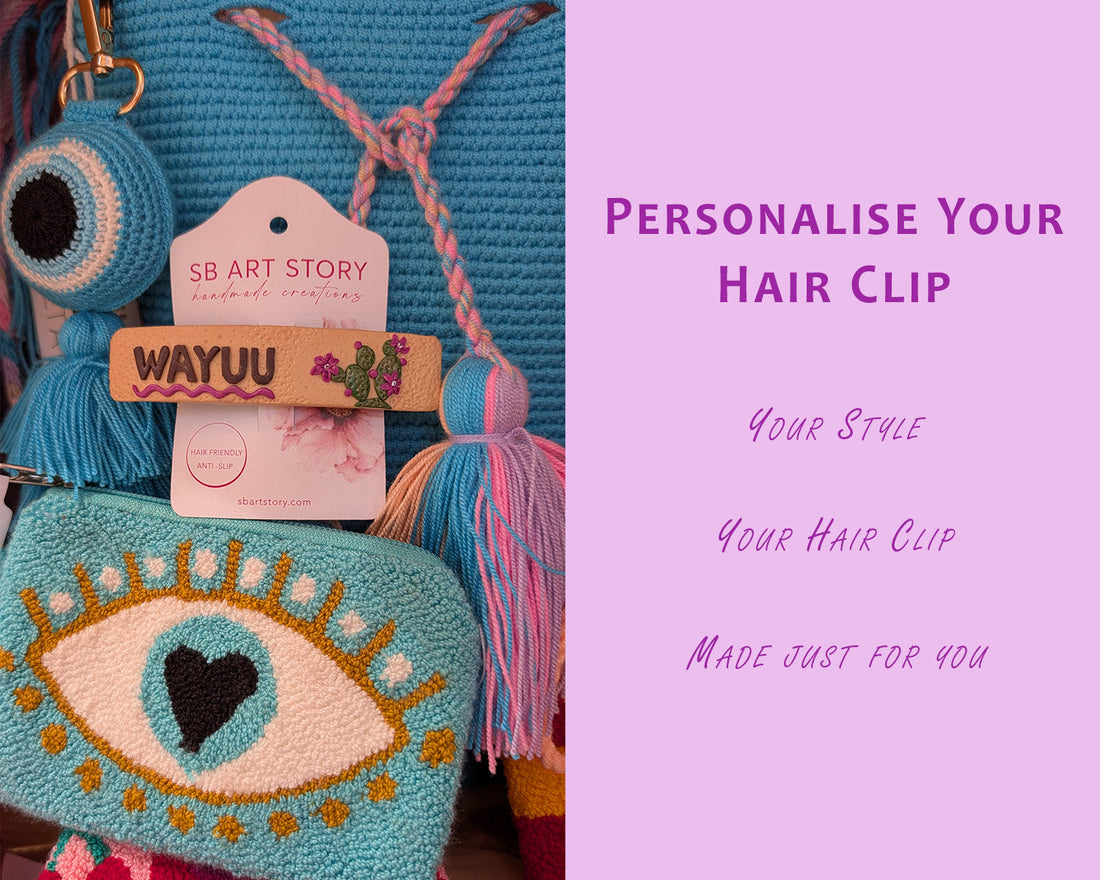 Personalised Hair Clips in Malta - Custom Hair Accessories