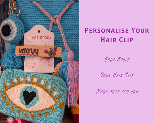 Personalised Hair Clips in Malta - Custom Hair Accessories