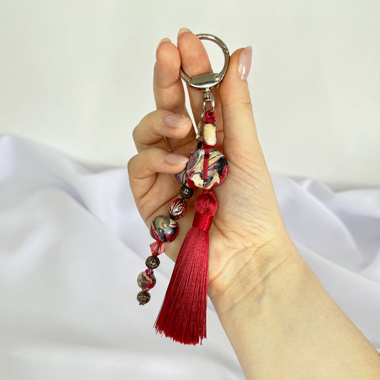 Burgundy Treasure - Key Ring/Bag Accessory