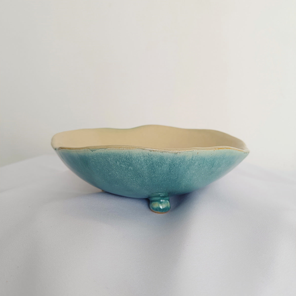 Azure Elegance - Ceramic Bowl