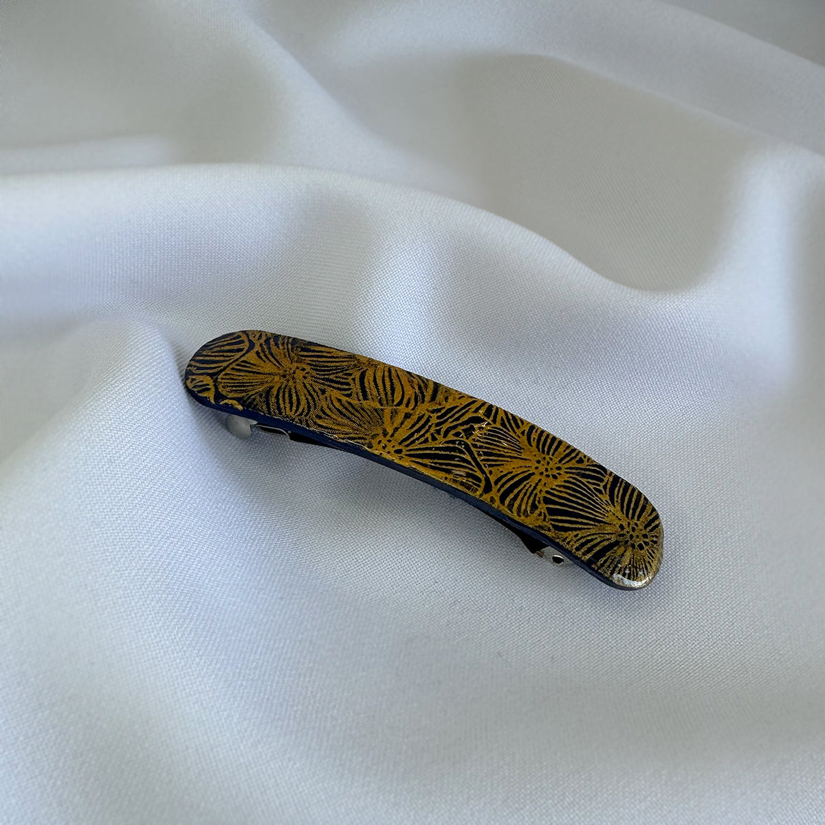 Golden Florals - Hair Clip