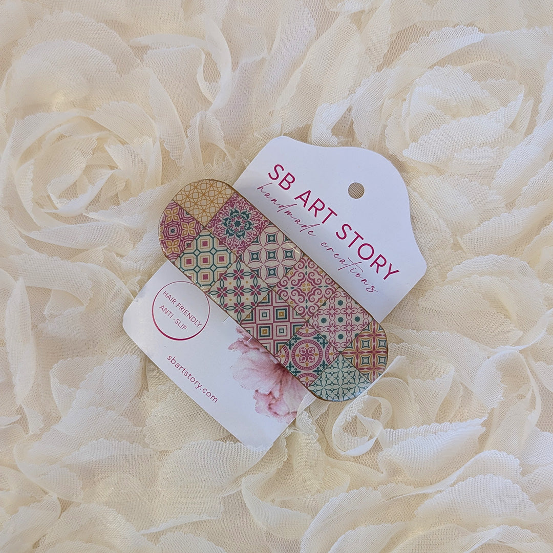 Maltese Tiles - Hair Clip