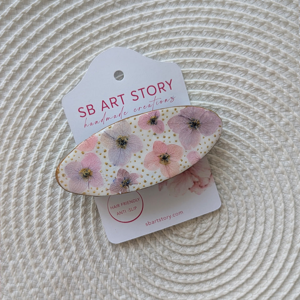 Hydrangea Whisper - Hair Clip