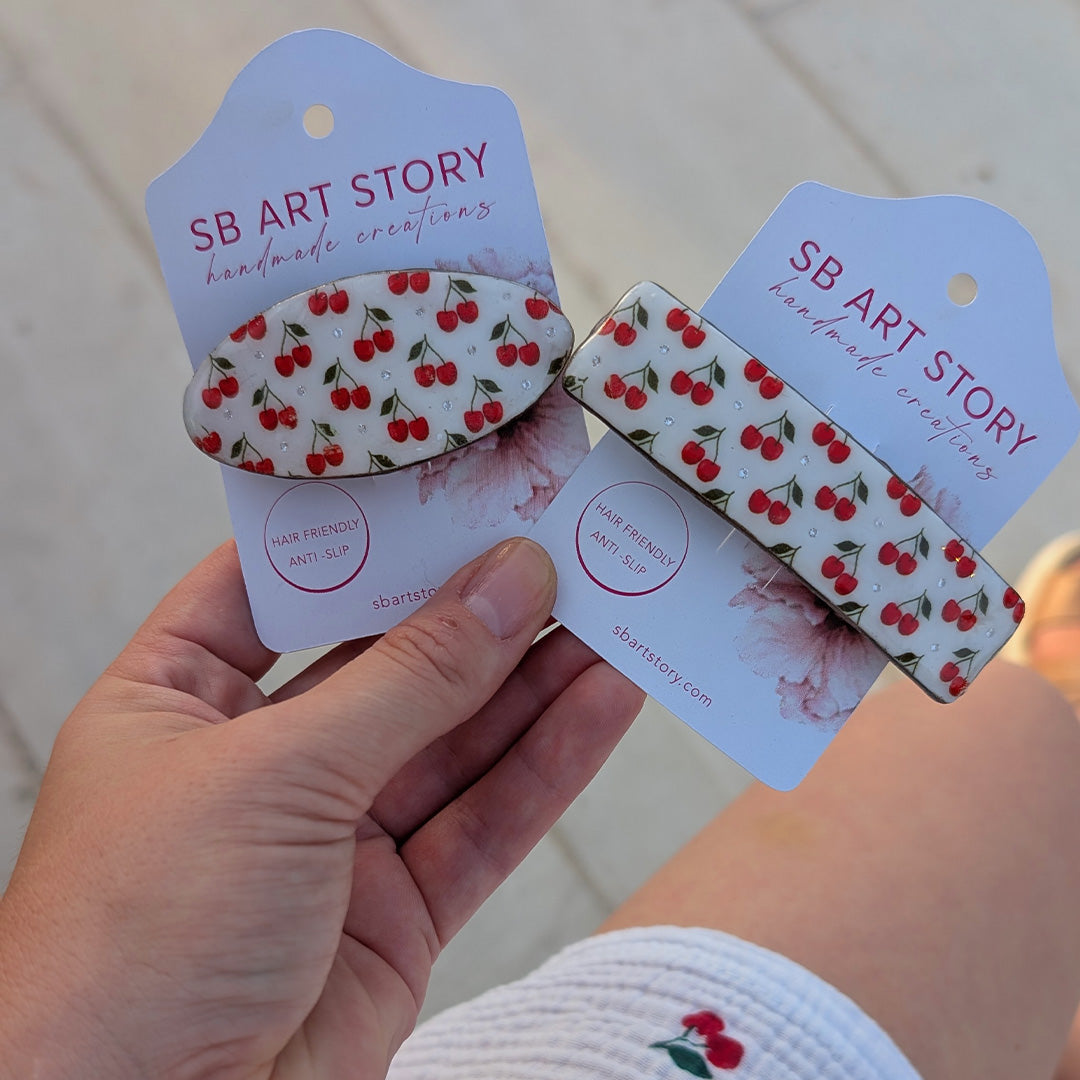 Cherries - Hair Clips for Fine and Medium Hair