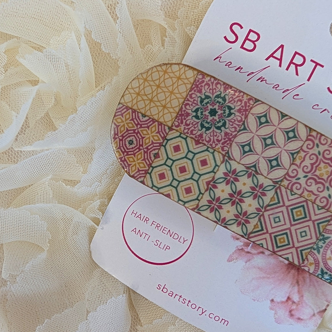 Maltese Tiles - Hair Clip