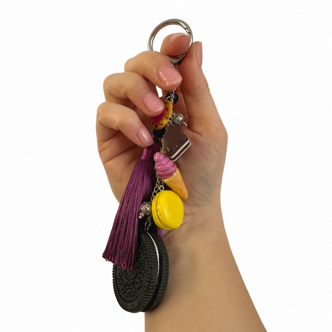 Oreo Delight – Polymer Clay Keychain
