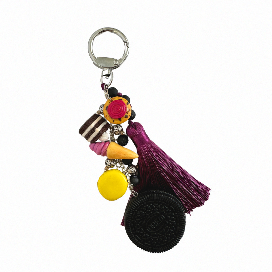 Oreo Delight – Polymer Clay Keychain