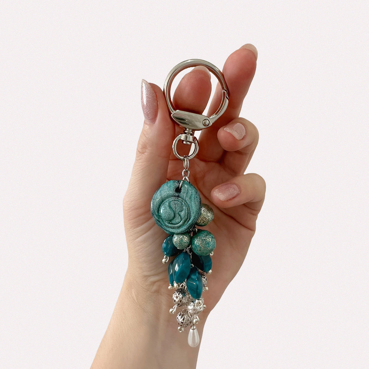 Peacock Elegance - Key Ring/Bag Accessory