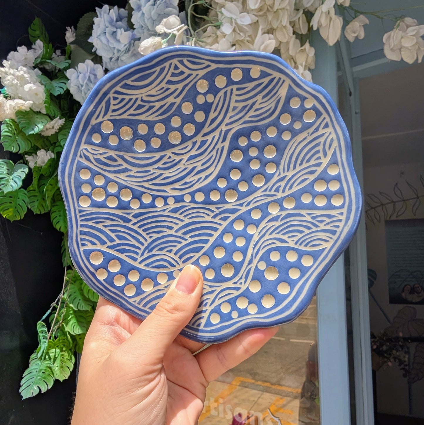 Azure Wave - Ceramic Dish