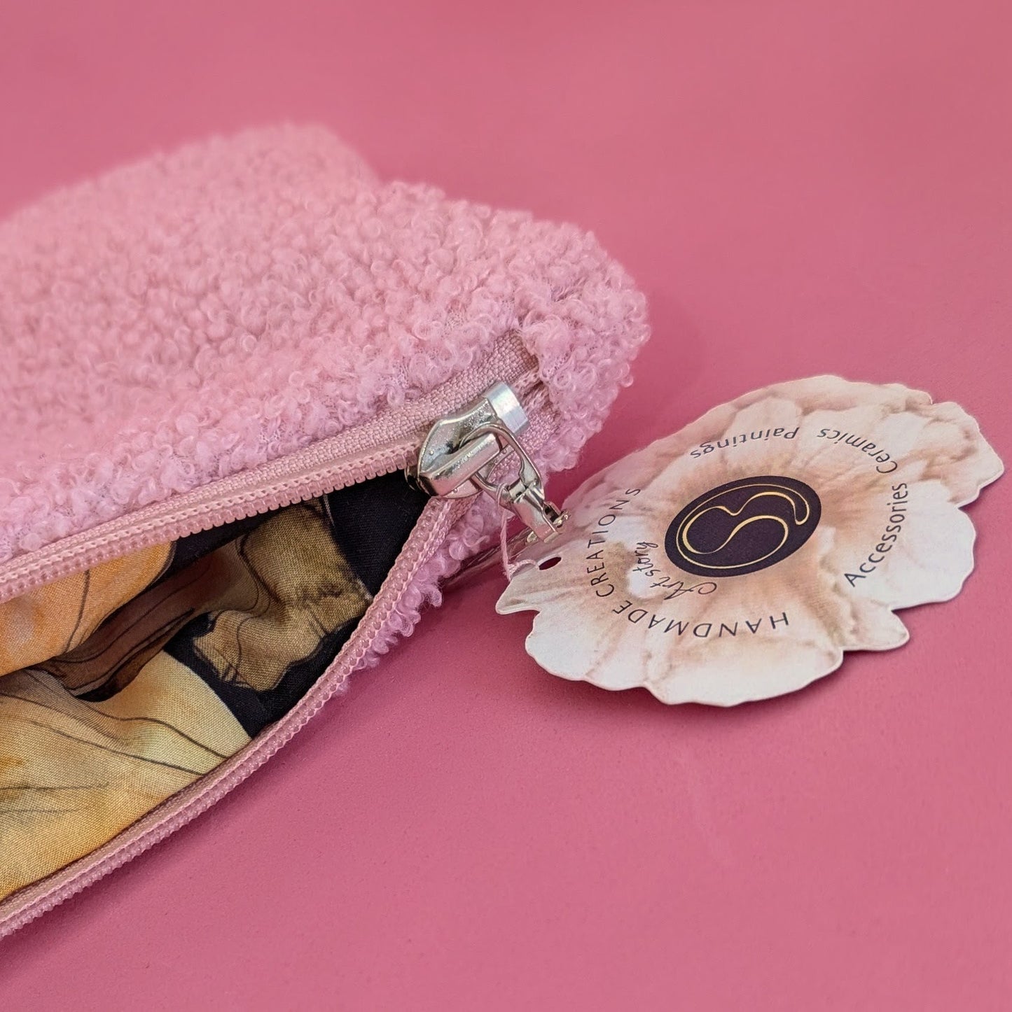 Lemon Kiss - Pink Beauty Pouch