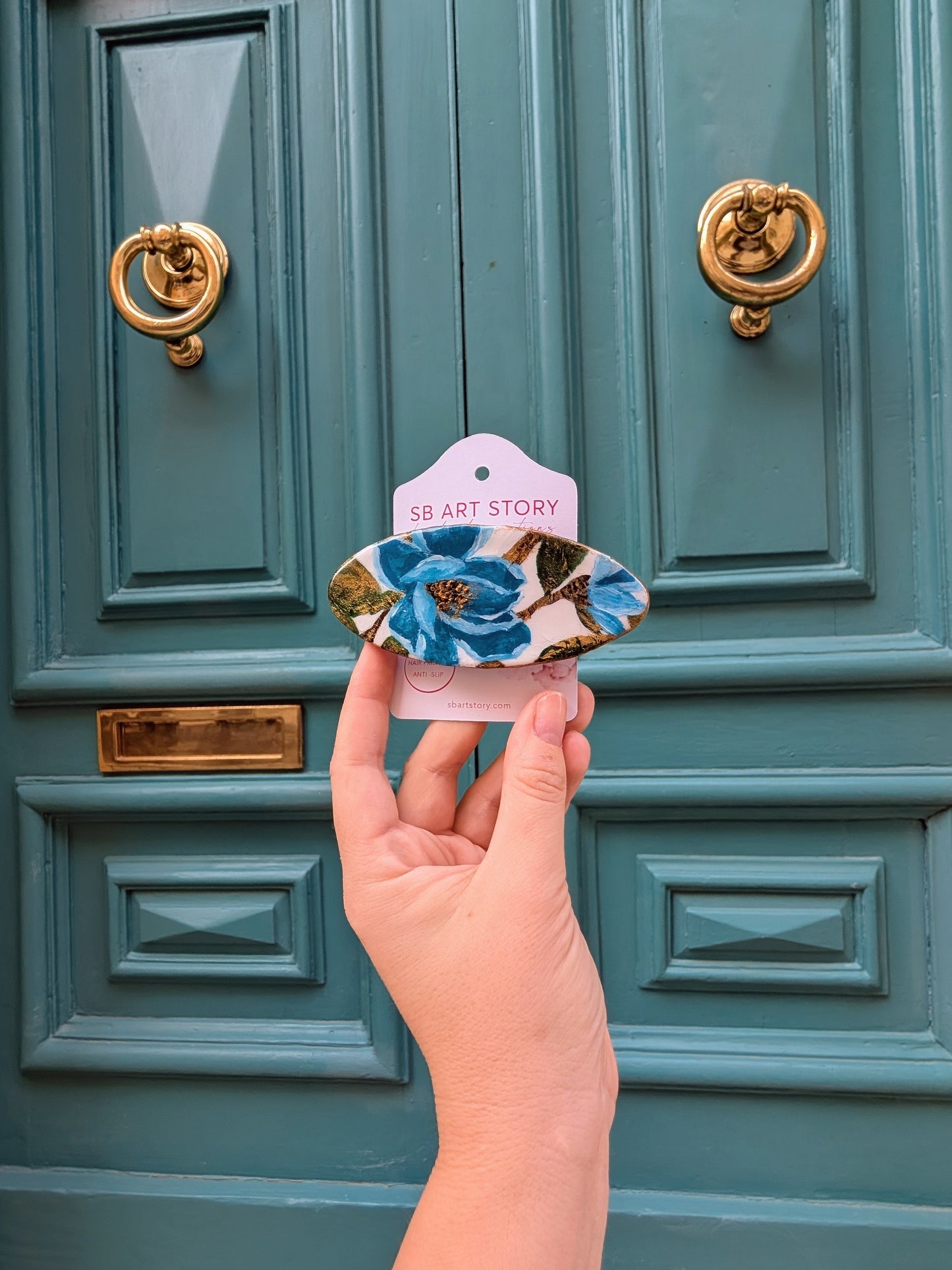 Hand-painted Hair Clips for Thick Hair