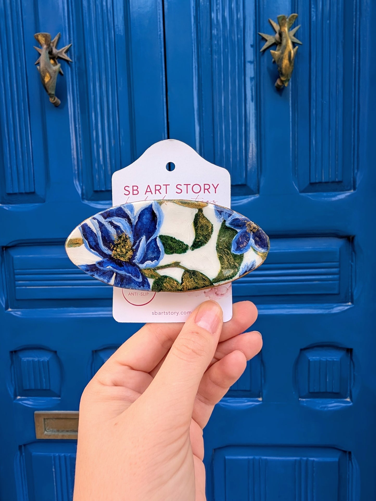 Hand-painted Hair Clips for Thick Hair