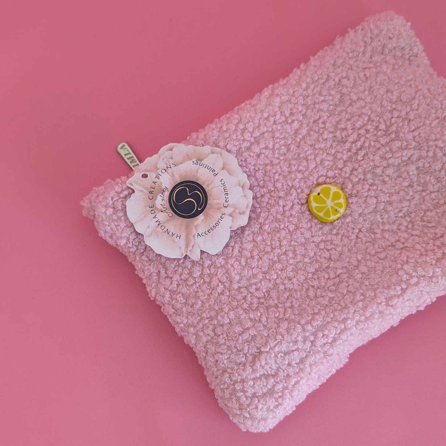 Lemon Kiss - Pink Beauty Pouch